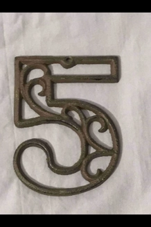 Cast Iron House Number 5