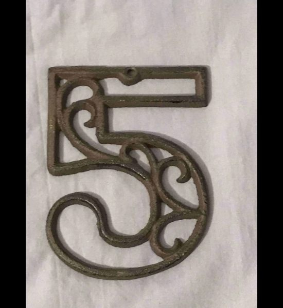 Cast Iron House Number 5