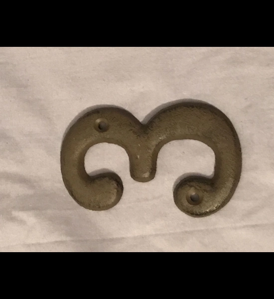Solid Cast Iron House Number 3