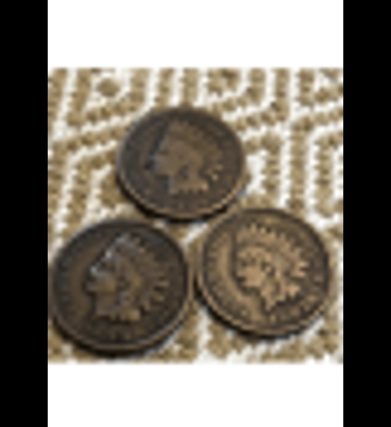 Antique 3 PC Indian Head Penny Set - 1859-1909