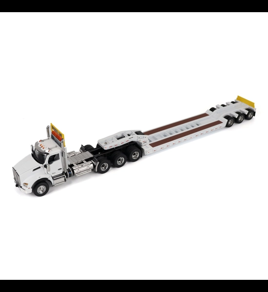 Kenworth T880 W/Trail King Lowboy Trailer 1/50 Diecast