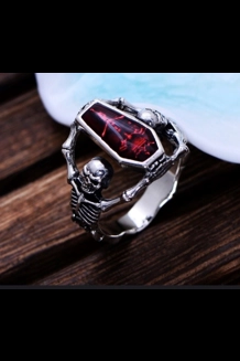 Skull / Coffin Ring - SZ 12
