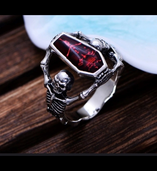 Skull / Coffin Ring - SZ 12
