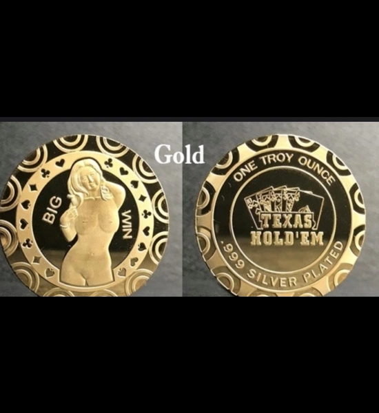 Hot Girl Texas Hold 'Em Coin