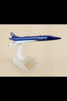 1:40 Scale Metal Die Cast Pepsi Concord Jet