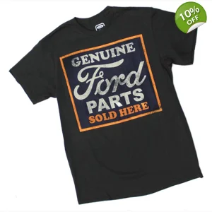MENS GENUINE FORD PARTS SOLD HERE BLACK TEE T SHIRT
