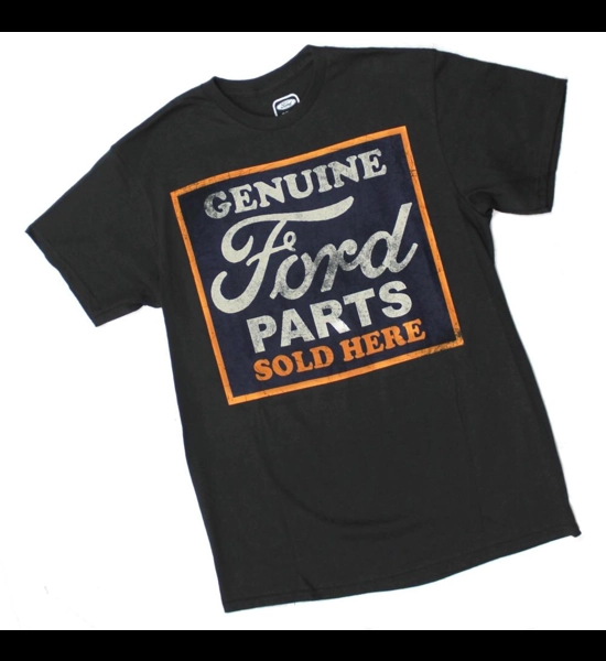 MENS GENUINE FORD PARTS SOLD HERE BLACK TEE T SHIRT