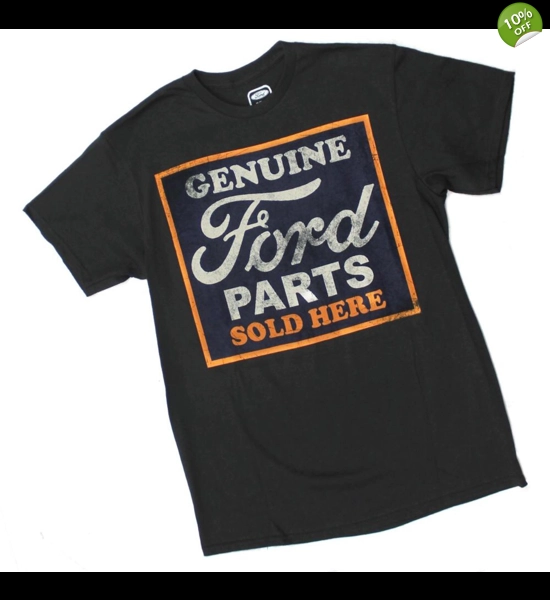 MENS GENUINE FORD PARTS SOLD HERE BLACK TEE T SHIRT