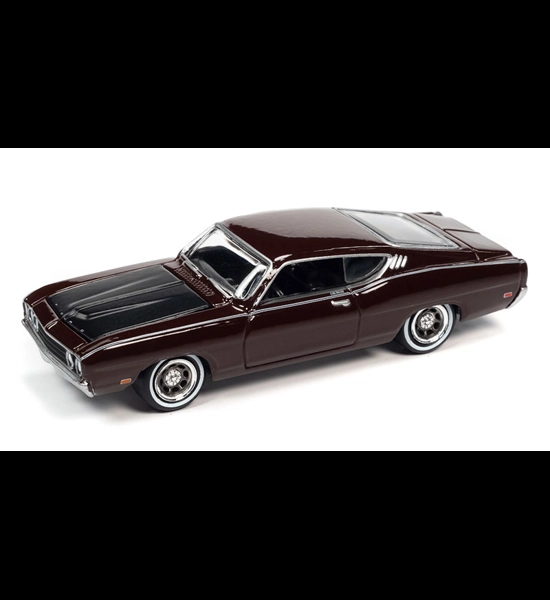 J.L. 1969 Ford Torino Talladega Royal Maroon 1/64 Diecast