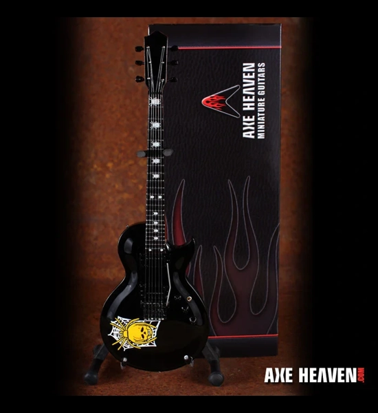 Axe Heaven Kirk Hammett Skull & Spider Web Miniature Guitar