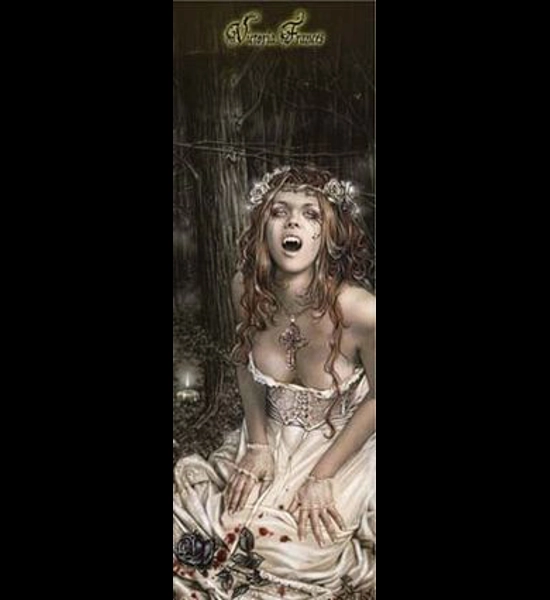 Victoria Frances Vampire Girl Door Poster 21" x 62"
