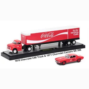 M2 Coca-Cola 1970 Chevy C60 W/'71 Camaro Diecast