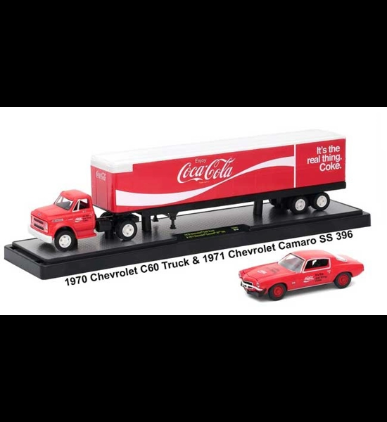 M2 Coca-Cola 1970 Chevy C60 W/'71 Camaro Diecast