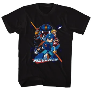 Mega Man Collage Orange T-Shirt