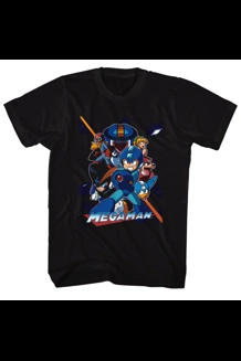 Mega Man Collage Orange T-Shirt