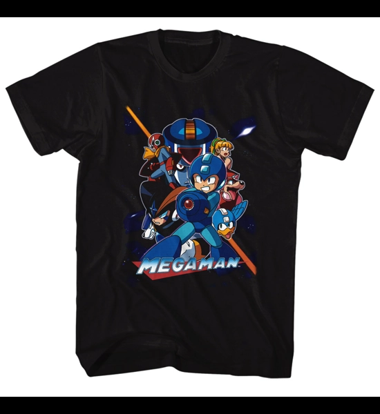 Mega Man Collage Orange T-Shirt