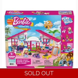 MEGA Barbie Malibu House Building Sets