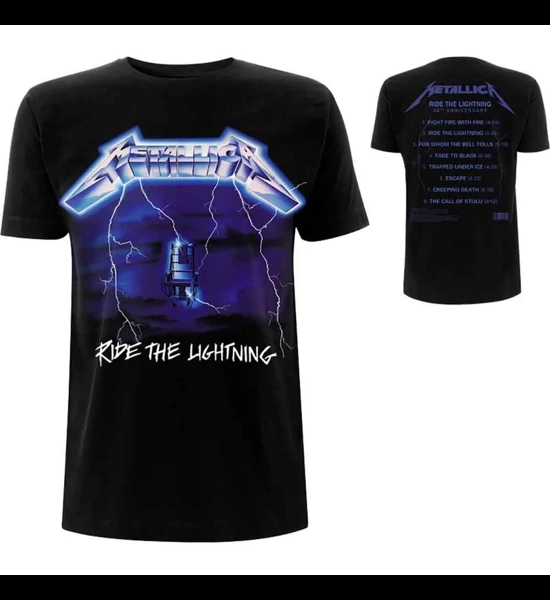 Metallica- Ride The Lightning Track List T-Shirt
