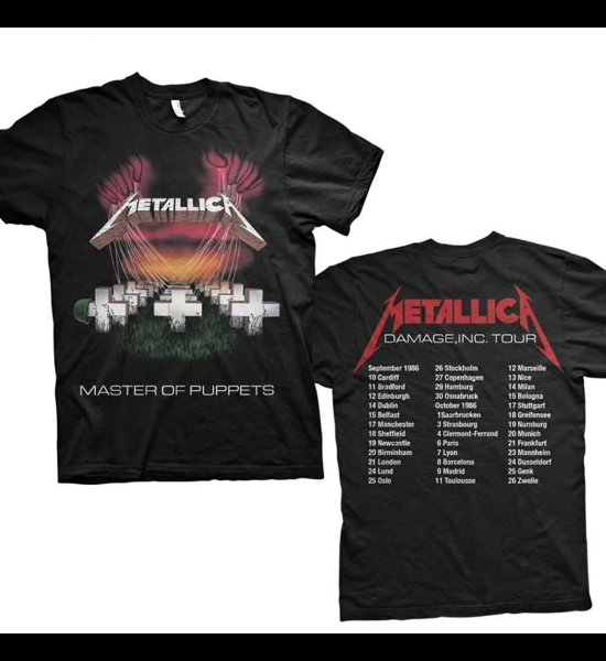 Metallica - Master Of Puppets '86 European Tour T-Shirt