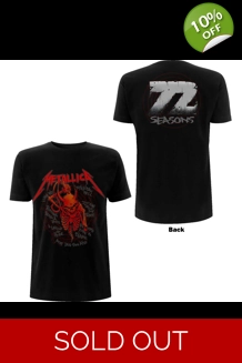 Metallica - Skull Screaming Red 72 Seasons T-Shirt