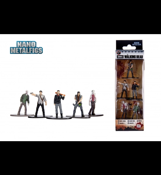 The Walking Dead Nano Metalfigs Pack B