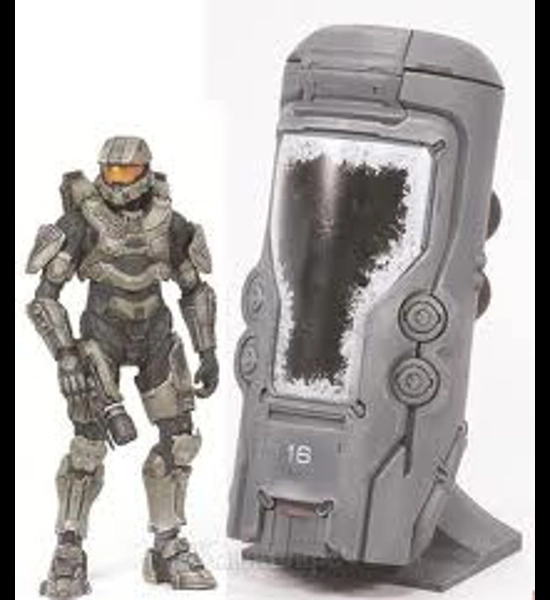 Halo 4 Cryotube W/Master Chief Action Figure