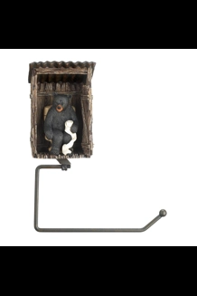 Bear Outhouse Toilet Paper Holder