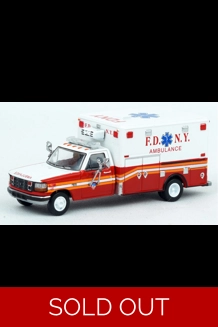 FDNY '97 Ford F-350 Horton Ambulance Diecast- Red