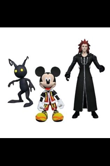Disney Kingdom Hearts Mickey, Axel & Shadow Action Figure Set