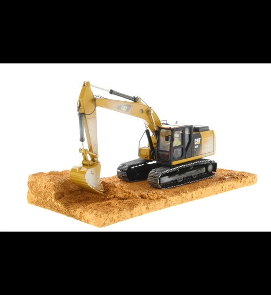 CAT 320F Weathered Excavator Weathered Series W/Operator 1/50 Diecast