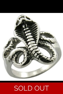 Cobra Snake Stainless Steel Ring