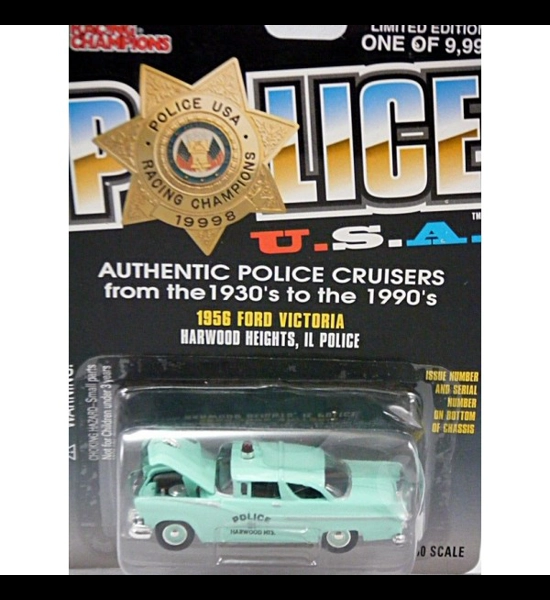 1956 Victoria Harwood Heights, IL Police Diecast