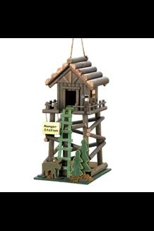 Ranger Station Wood Birdhouse