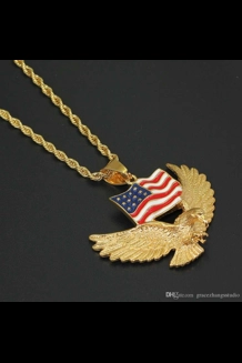 Eagle / American Flag Pendant