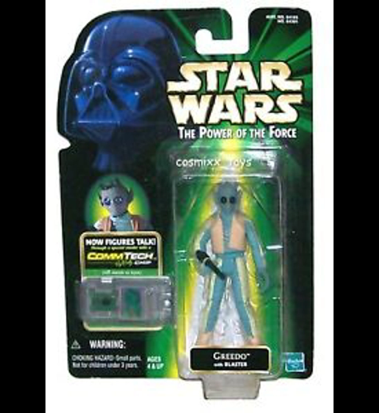 Star Wars Greedo Action Figure W/Comm Tech Chip