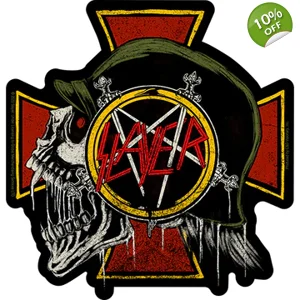 Slayer - Skull & Iron Cross Sticker