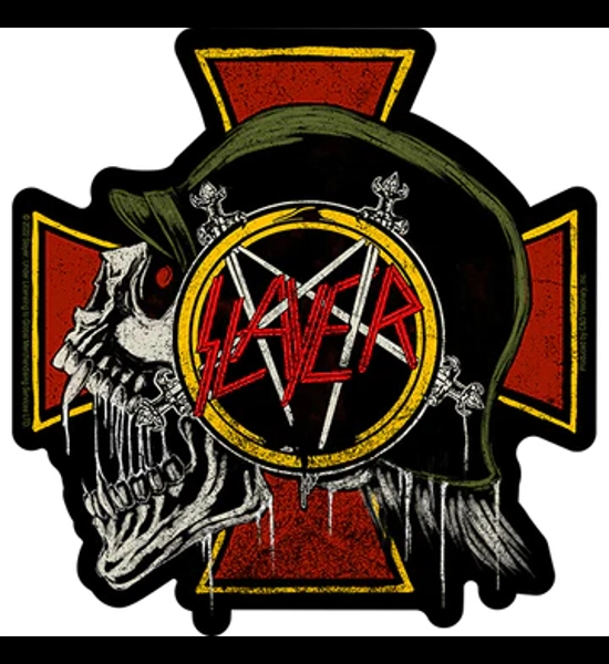 Slayer - Skull & Iron Cross Sticker