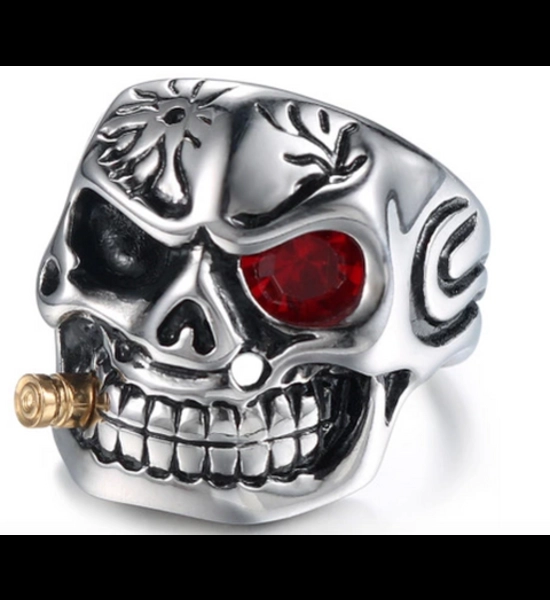 Skull W/Cigar Ring