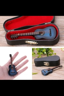 Acoustic Guitar Miniature Figurine