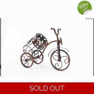 Metal Bicycle Wine Bottle Holder