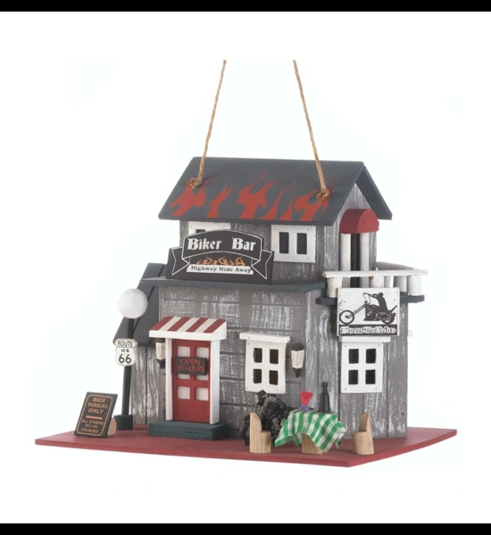 Biker Bar Hide Away Bird House