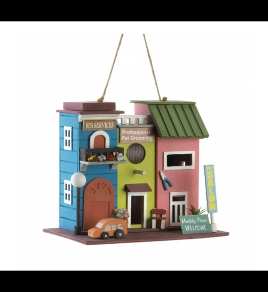 Pet Salon Wood Bird House