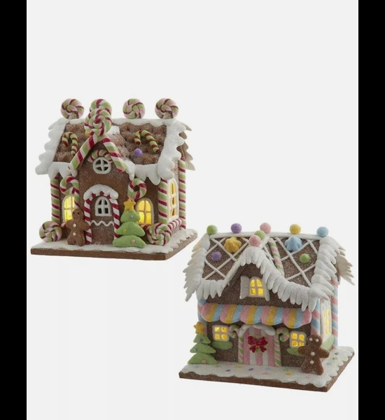 Kurt Adler Holiday Light Up House Decor - Assorted