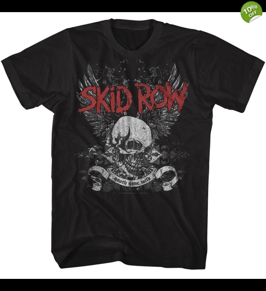 Skid Row - Skull W/Wings T-Shirt