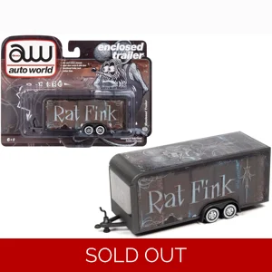 Auto World Rat Fink Enclosed Trailer 1:64 Scale