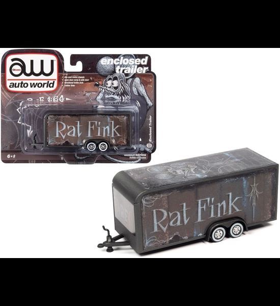 Auto World Rat Fink Enclosed Trailer 1:64 Scale