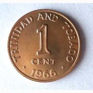 Trinidad 1966 - 1 Cent Coin - Protective Sealed