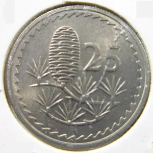 Cyprus 1963 - 25 Mils Coin - Protective Sealed Case