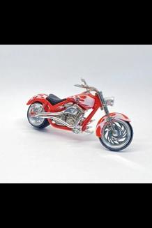 Arlen Ness Motorcycles 1:18 Diecast - Red W/Flames
