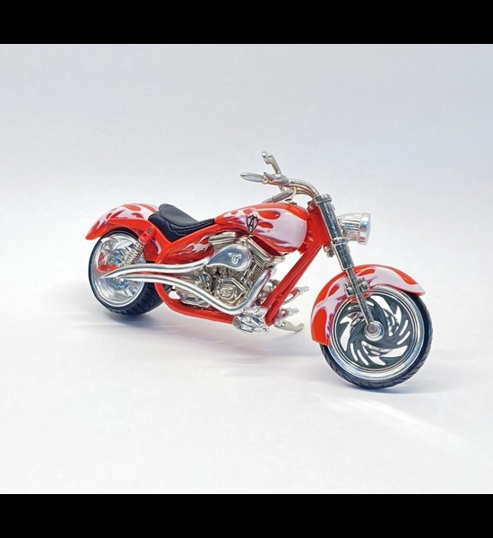 Arlen Ness Motorcycles 1:18 Diecast - Red W/Flames